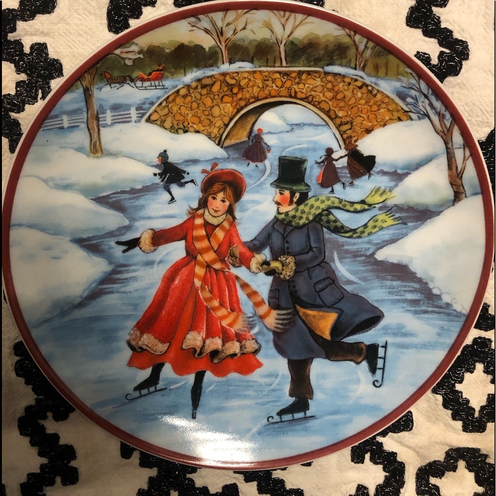 Ice skating plate